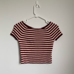 Forever 21 Striped Crop Top
